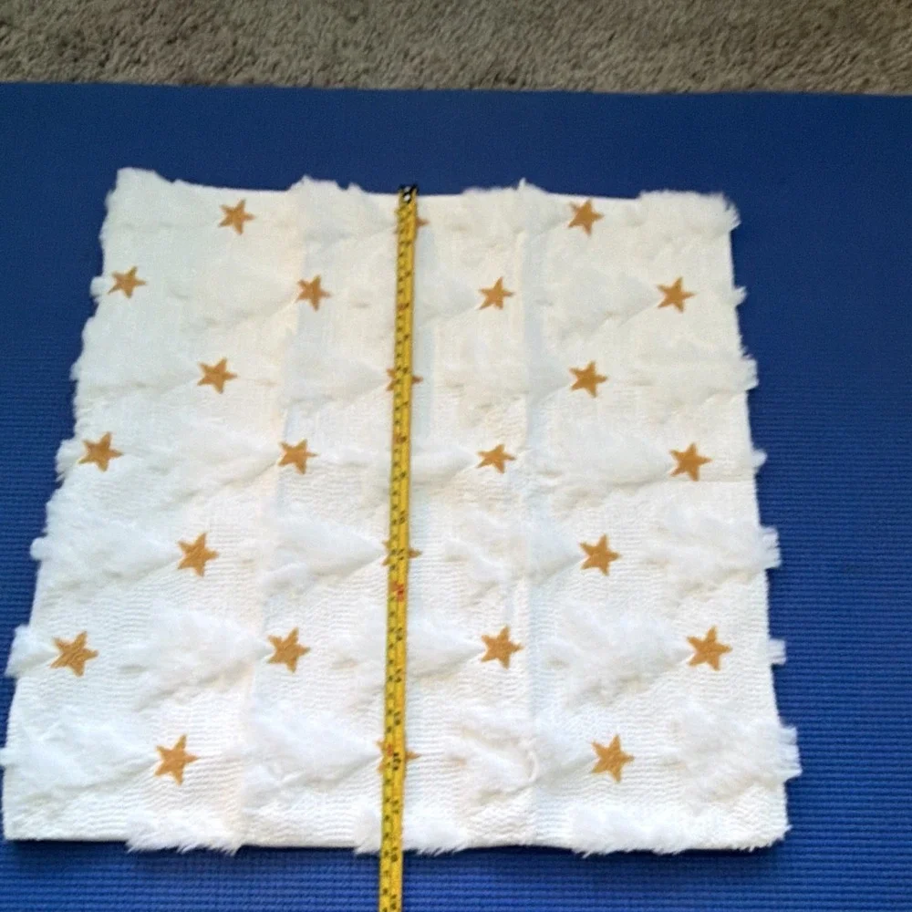 Lot of 5 Christmas White & Gold Christmas theme Embroidered soft pillow covers